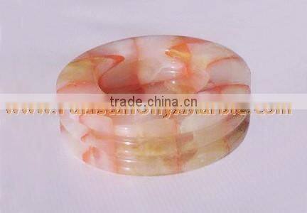 newly Modern ONYX PATCH WORK CIGARETTE ASHTRAY HANDICRAFTS