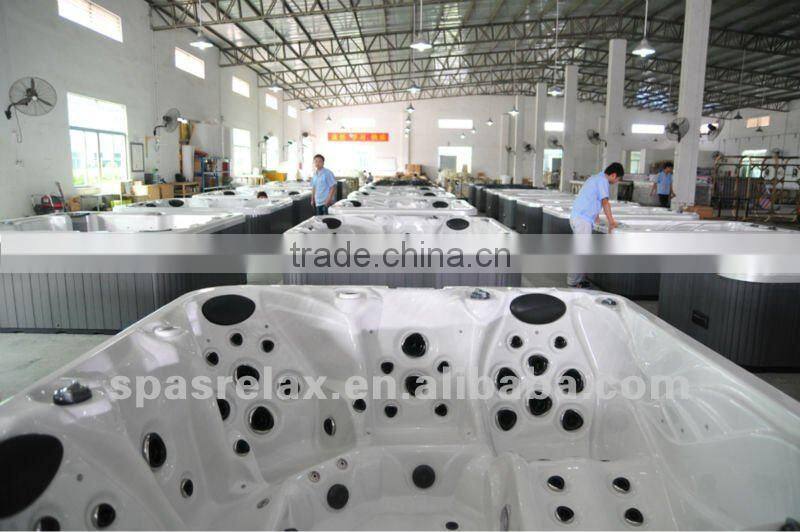 Large leisure bay spas lazy spa hot tub stainless steel tubs(A860)