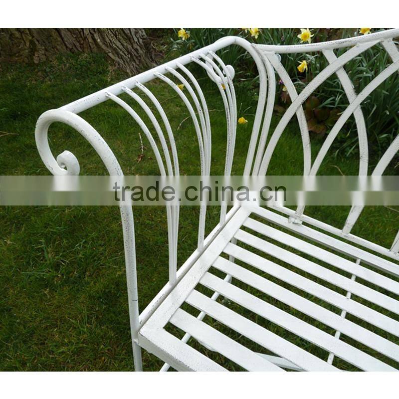 Vintage outdoor wrought iron clean bench PL08-8671