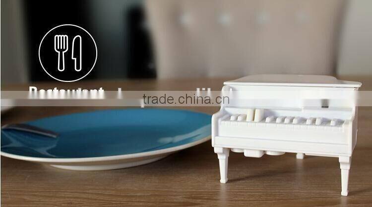 Kitchen Tool Automatic Toothpick Box Fasion Design Electric Piano Toothpick Box For Sale