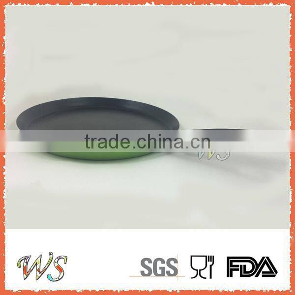 Hot sell Carbon Steel Non-stick Round Pizza Pan with Bakelite Handle