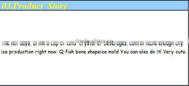 Fish muffin case silicone ice mould mold baking pan tray ice freeze party drink mould jelly mold cube maker