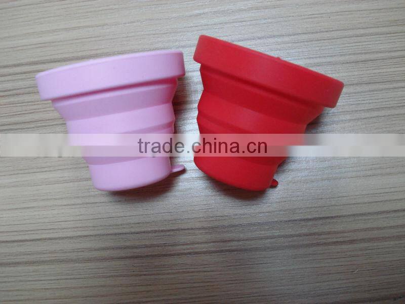 Dongguan mingsheng FDA/LFGB grade silicone folding cup