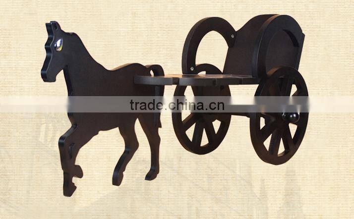 animals decorative wrought wood wine racks Promotion Weeding Gift Animal Shaped Single Wine Bottle Serving Rack Holder Di