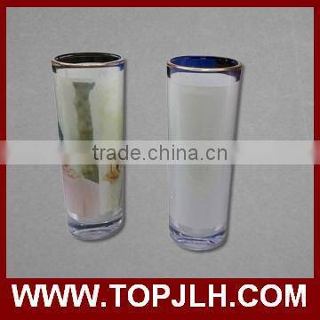 Clear cheap Tall shot glasses mini beer mugs