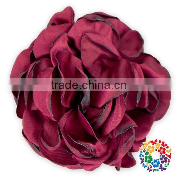 handmade posh big fabric flowers for dresses,hair headband