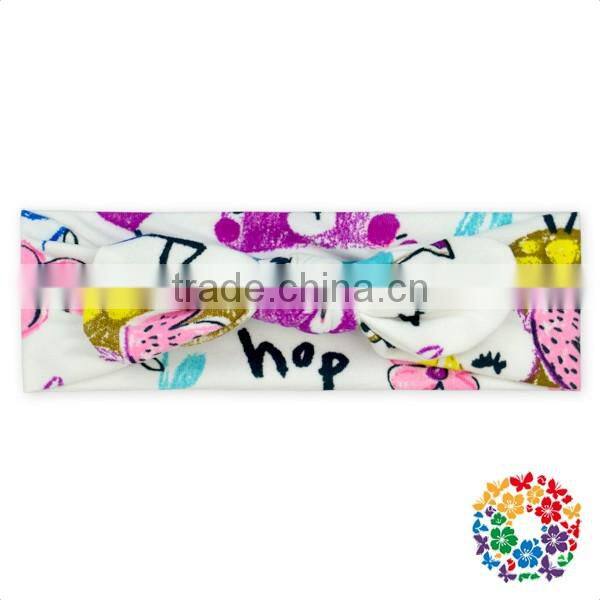 Baby Girls New Print Rabbit Ear Headband Knotted Headband Hair Accessories