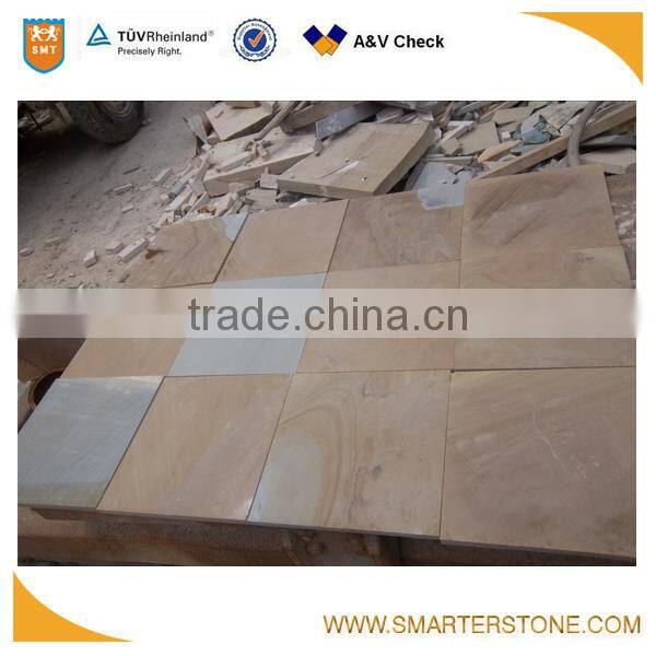 High quality sawn cut finished sandstone for wall decoration