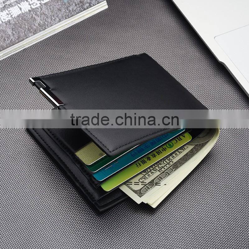 Men leather wallet/genuine leather wallet/black wallet