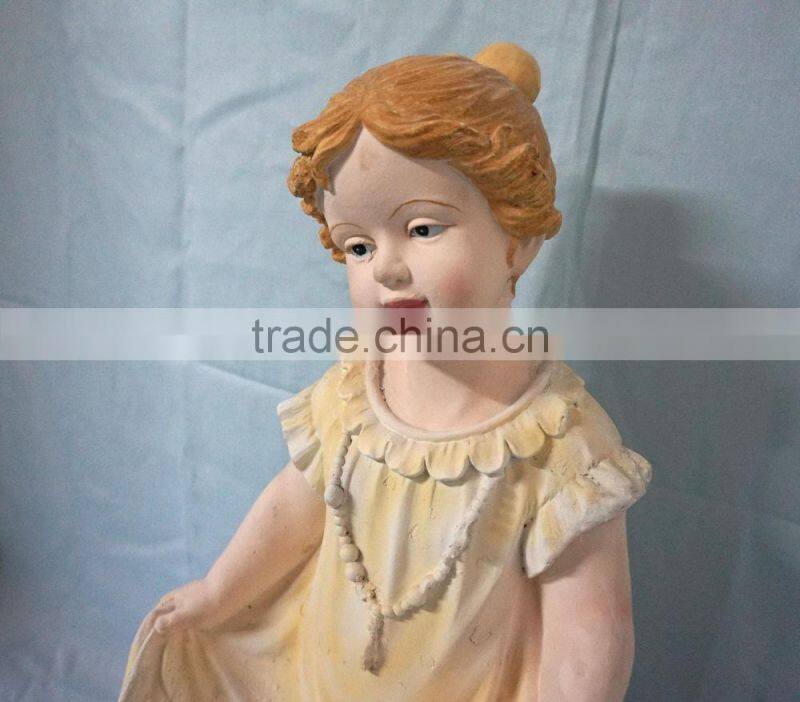 Fiberglass garden colorful children statue molds