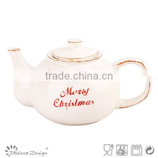 Christmas decorative ceramic teapot for sale