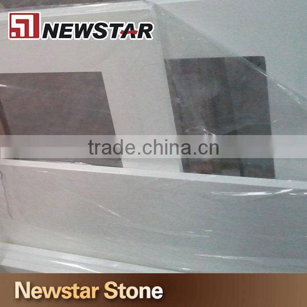 US standard Engineered stone polished pure white quartz stone