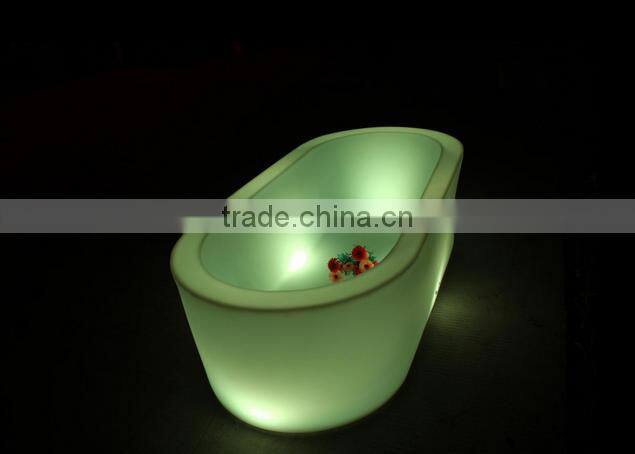 Modern popular rechargeable led lighting bathtub, led ice bucket