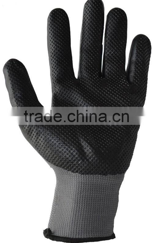 Sunnyhope nitrile foam coated gloves malaysia,Dimpled grain gloves
