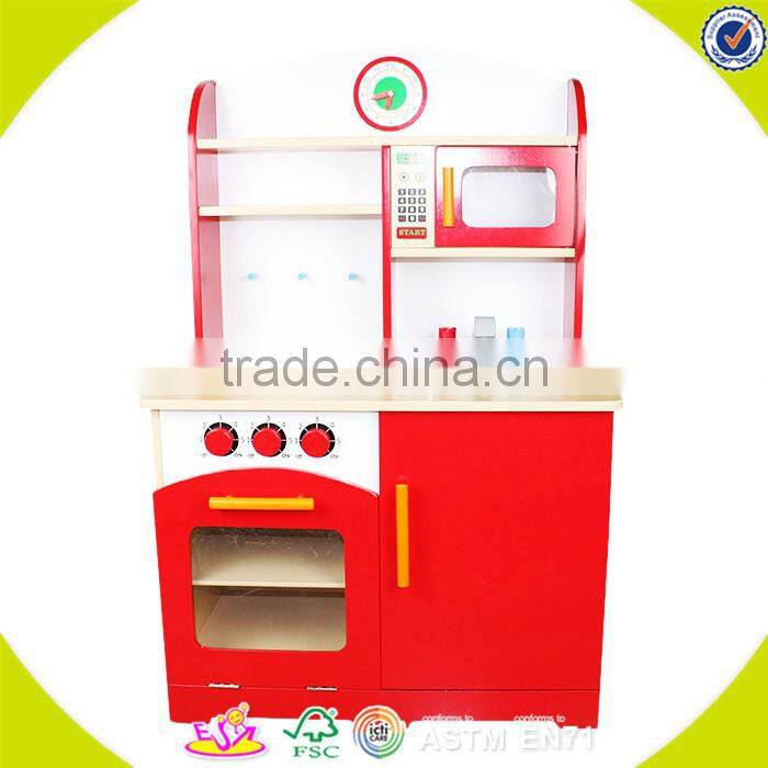 wholesale kids wooden miniature toy kitchen play set W10C114