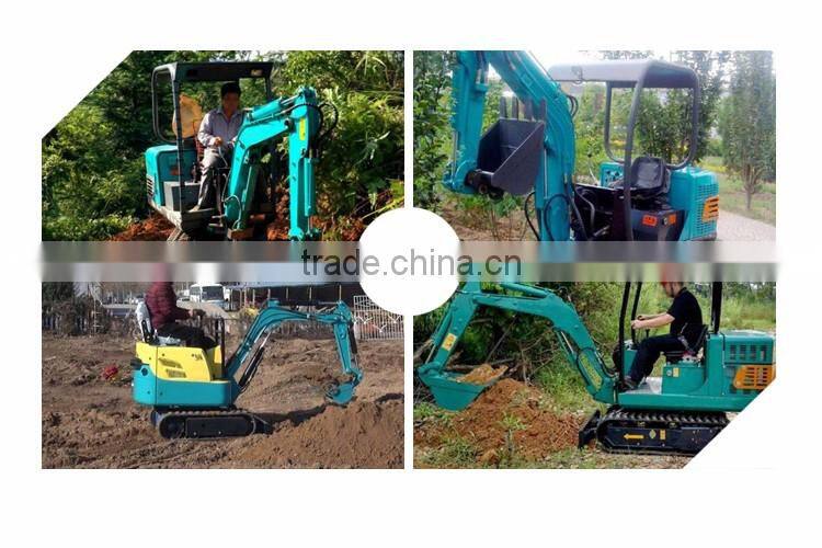 Hydraulic mini digger for garden