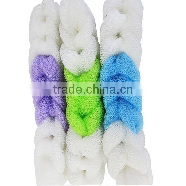 Hot Long Shape Mesh Bath Sponge Mesh Pouf Bath Sponge