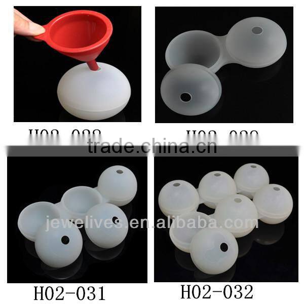 Sphere shaped Lolly Ice Cube Silicone Ice Ball Tray