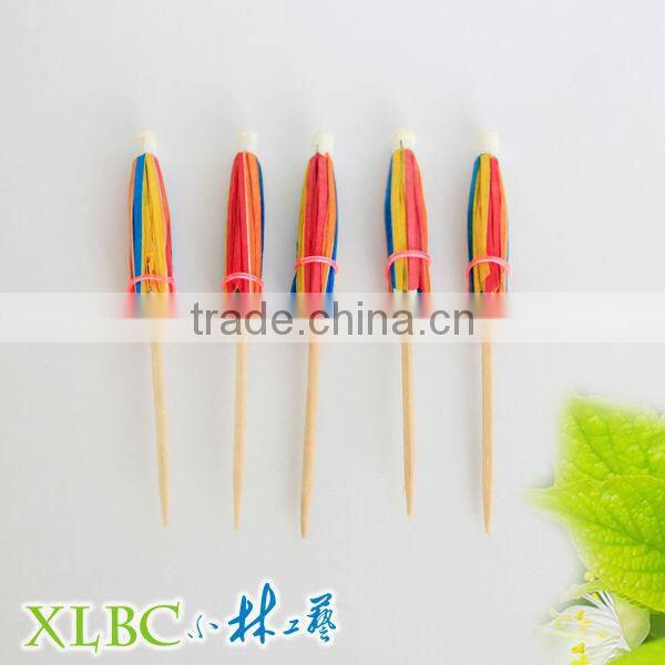 Party wooden parasol picks