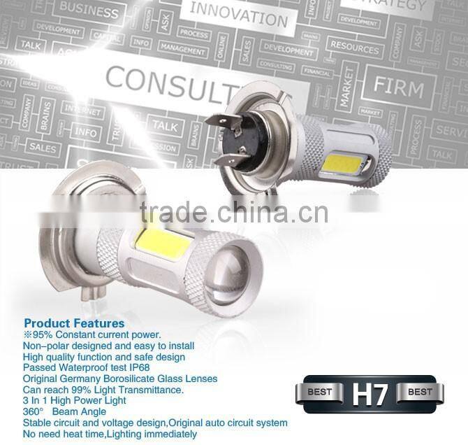 perfect quality! H7 car led fog light lamp 2016 hot sale and wholesale price