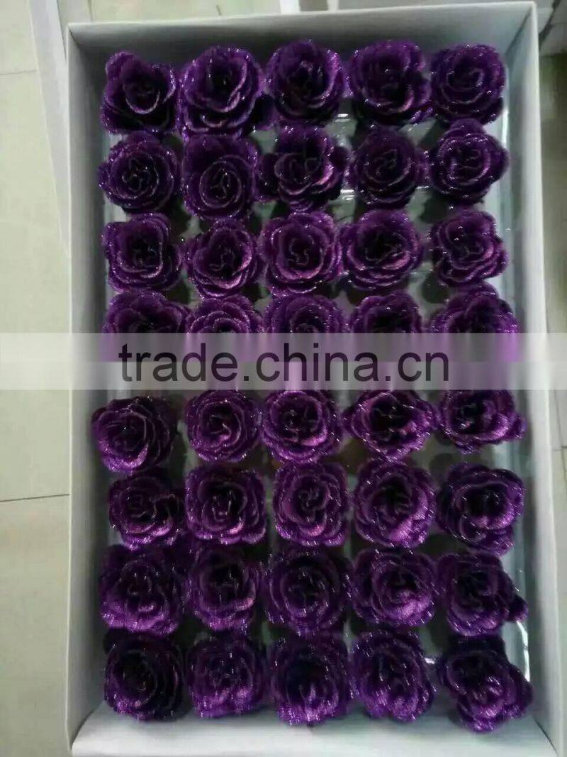 goldleaf rose artificial flower wholesale for valentine's gift