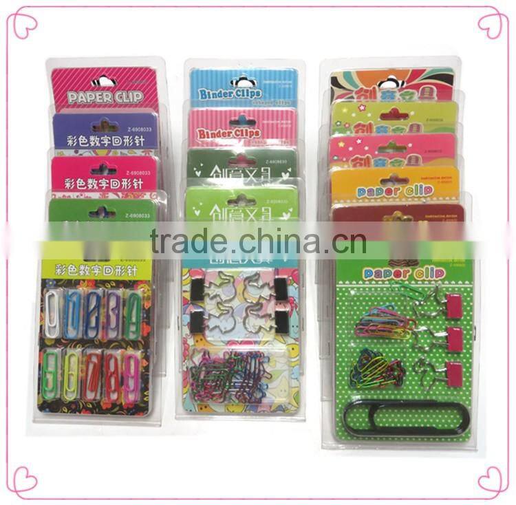Popular flat metal animal shapes great metal clips with printing card