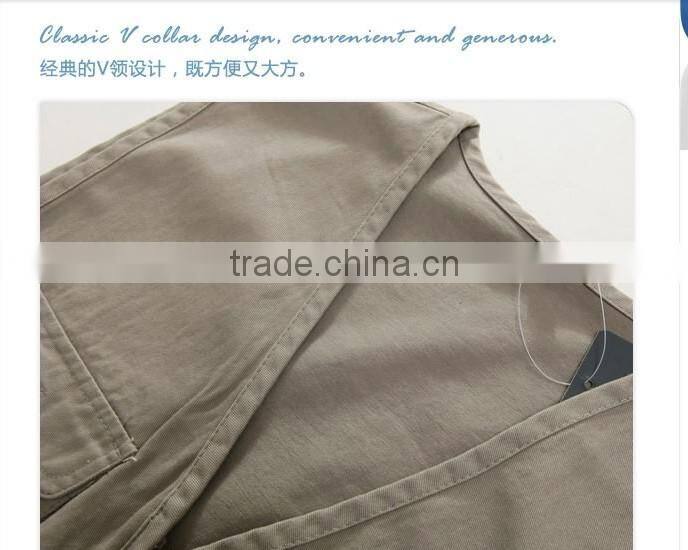 New 2017 Man Clothes Quick Drying Multiple Pockets Hunting and Fishing Vests for Men High Quality Casual Male Vest