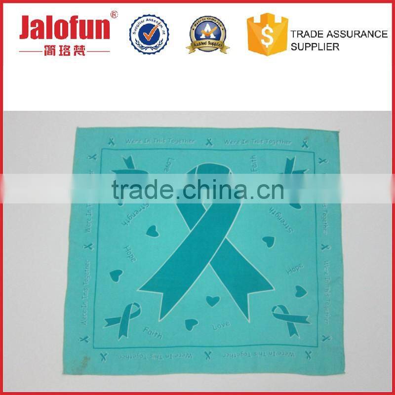 cheap scarf custom silk screen logo print magic silk scarf 90*90