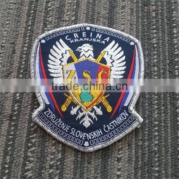 2017 factory custom high quality embroidery blank patches for clothing