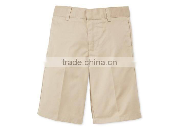 Boys' Uniform Regular Fit Flat-Front Shorts