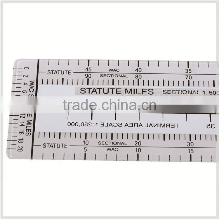 Kearing brand manufacture high quality transplant flexible fixed plotter, plastic aviation ruler for pilot training # CP-1