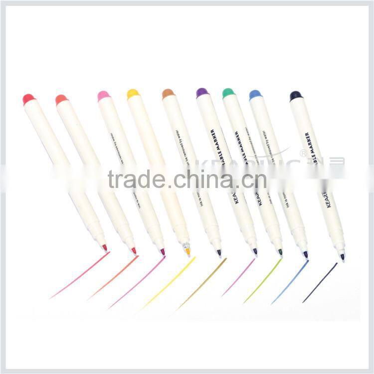 kearing brand safe ink non toxic washable tshirt marker graffiti drawing washable fabric marker wet erasable marker #WM10