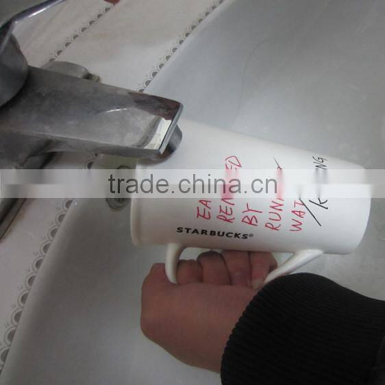 EXPO marking pen removed by wet cloth, writing on glass / metal / PCB board # WE10