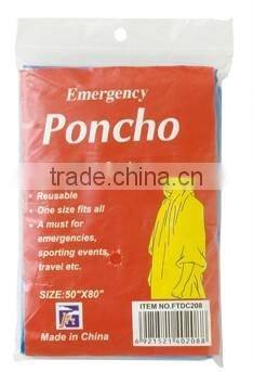 pe disposable poncho