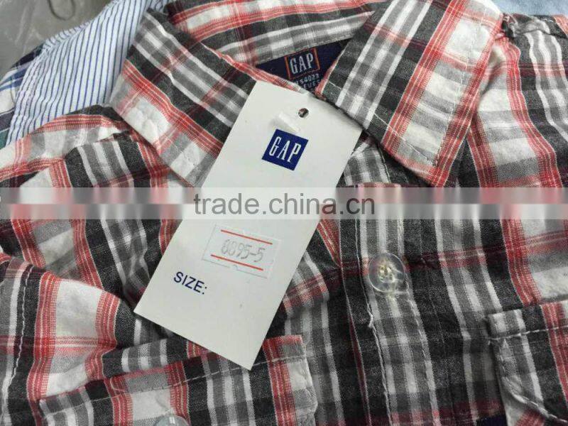 GZY boy's shirt export china stripe model stock
