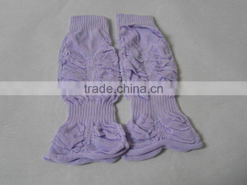 Knitting jacquard kids leg warmers