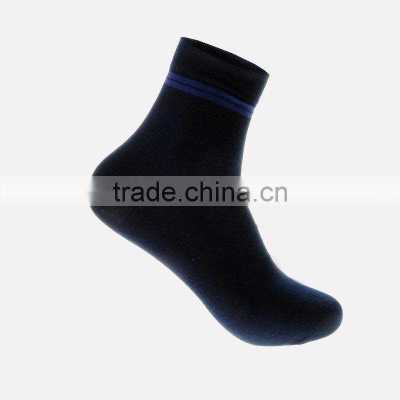 Men black business Cotton socks without print