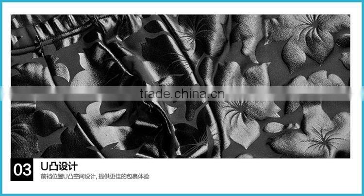 New Products 2016 Innovative Heated Thermal Underear Faux Leather Long John Tight Pants Men