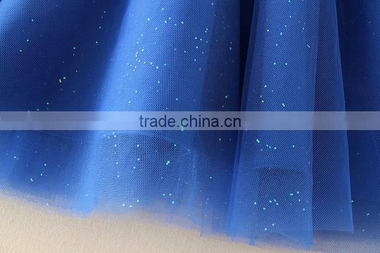 2017 Indian and Pakistan girls without dress toddler Blue Flower girls Performance dresses Turkish shell sequins party dresses