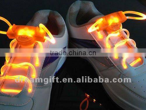 2015 flashing LED shoes laces light in the dark best saling outdoor products (Battery included) cheap price factory price