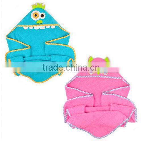 Cuddle plush snuggle custom cotton terry applique animal baby swaddle blanket wholesales