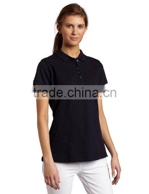 100% cotton custom design blank polo shirt women
