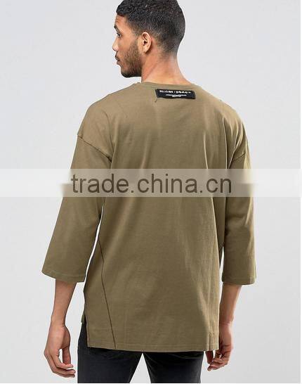 2016 fashion men tee t shirt men embroidery technique custom t-shirt