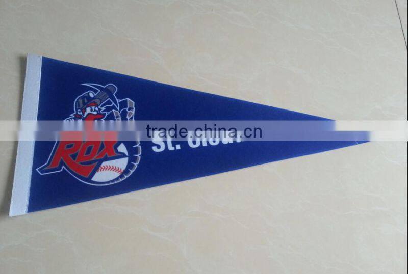 custom heat transfer pennant flag