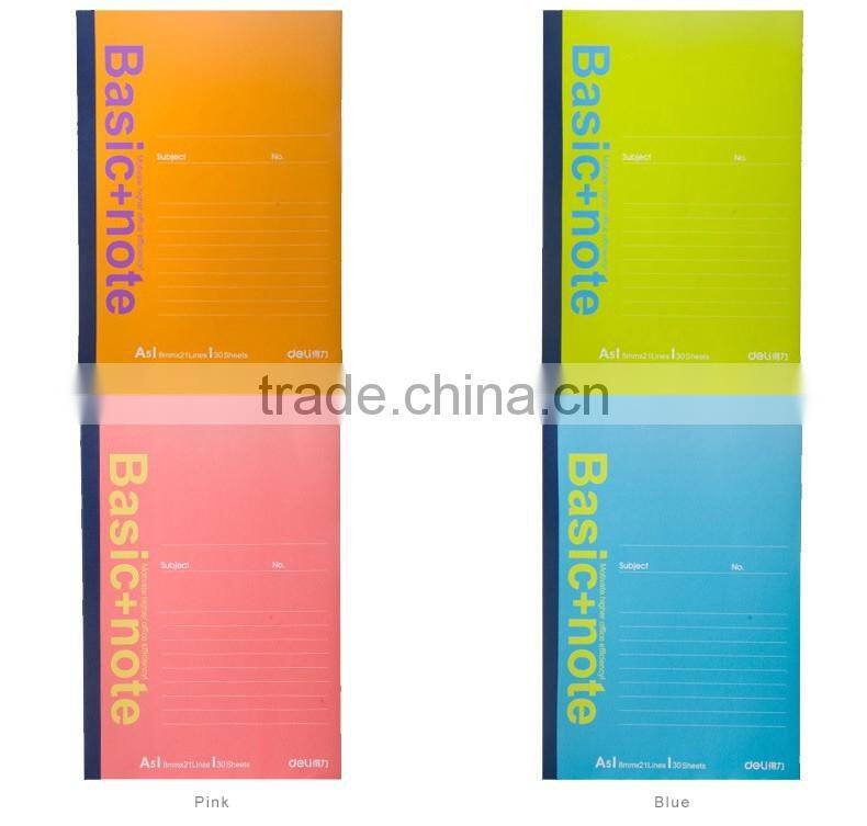 A5 cheap student notebook customizable perfect binding planner line shape inner page