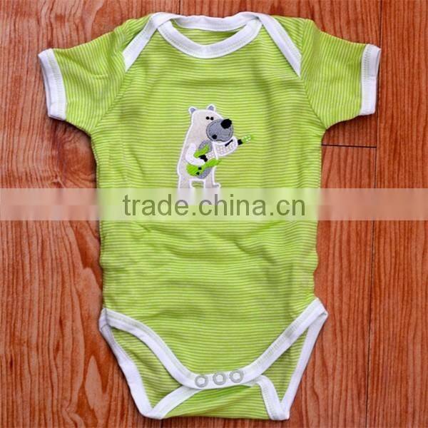 Lovely animal Embroidery baby romper+socks set