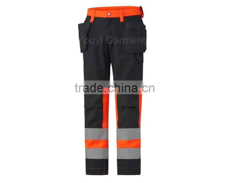 100% Cotton Multi Pockets Industry Work Pants with 3M Reflective tape