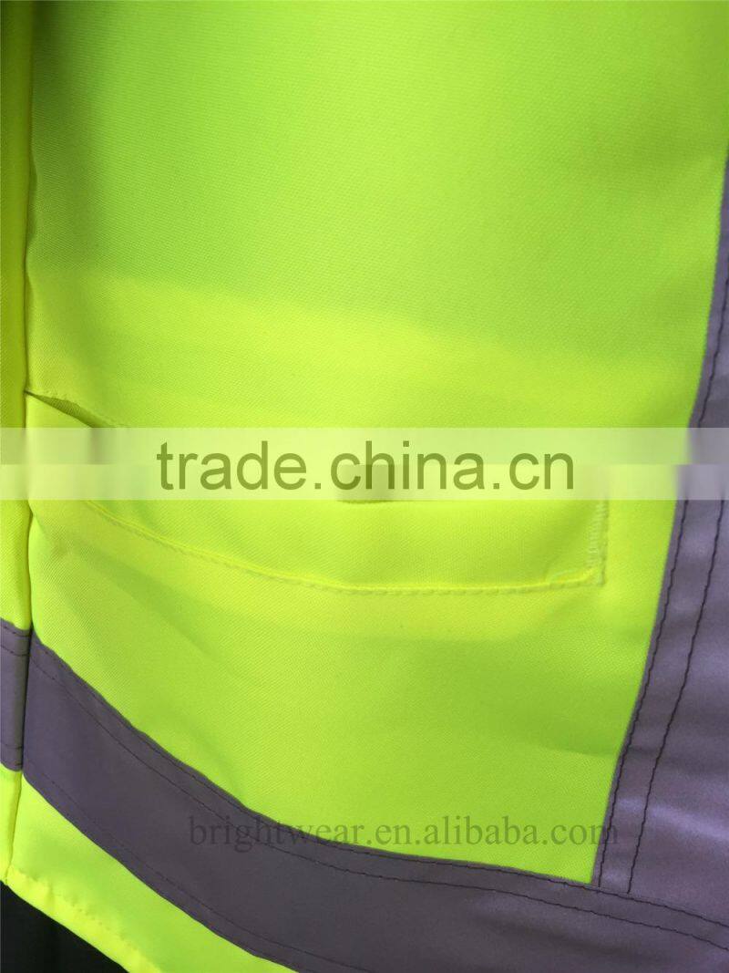 hi vis yellow Canada market snaps closure reflecting vest