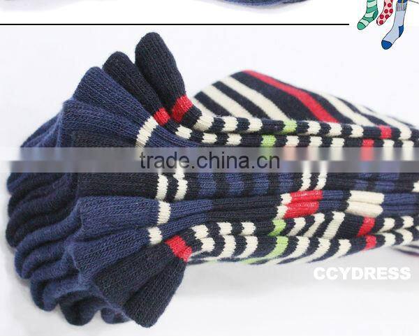 Custom wholesale machine price striped elite teen boys tube socks