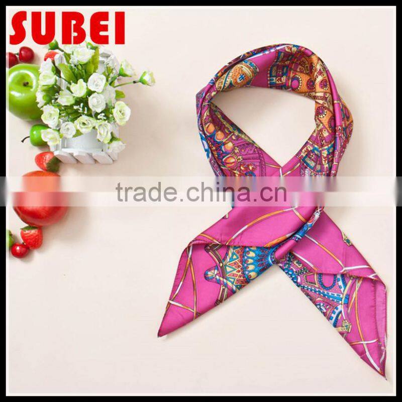 Customized Print Silk Scarf For Women
